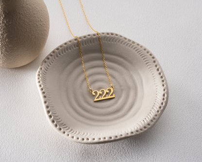 222 number necklace