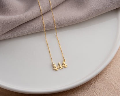 444 number necklace