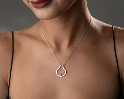 Birthstone Ring Holder Necklace