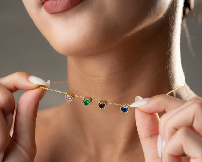 Mothers Birthstone Necklace
