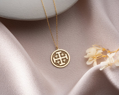Jerusalem Cross Jewelry Necklace