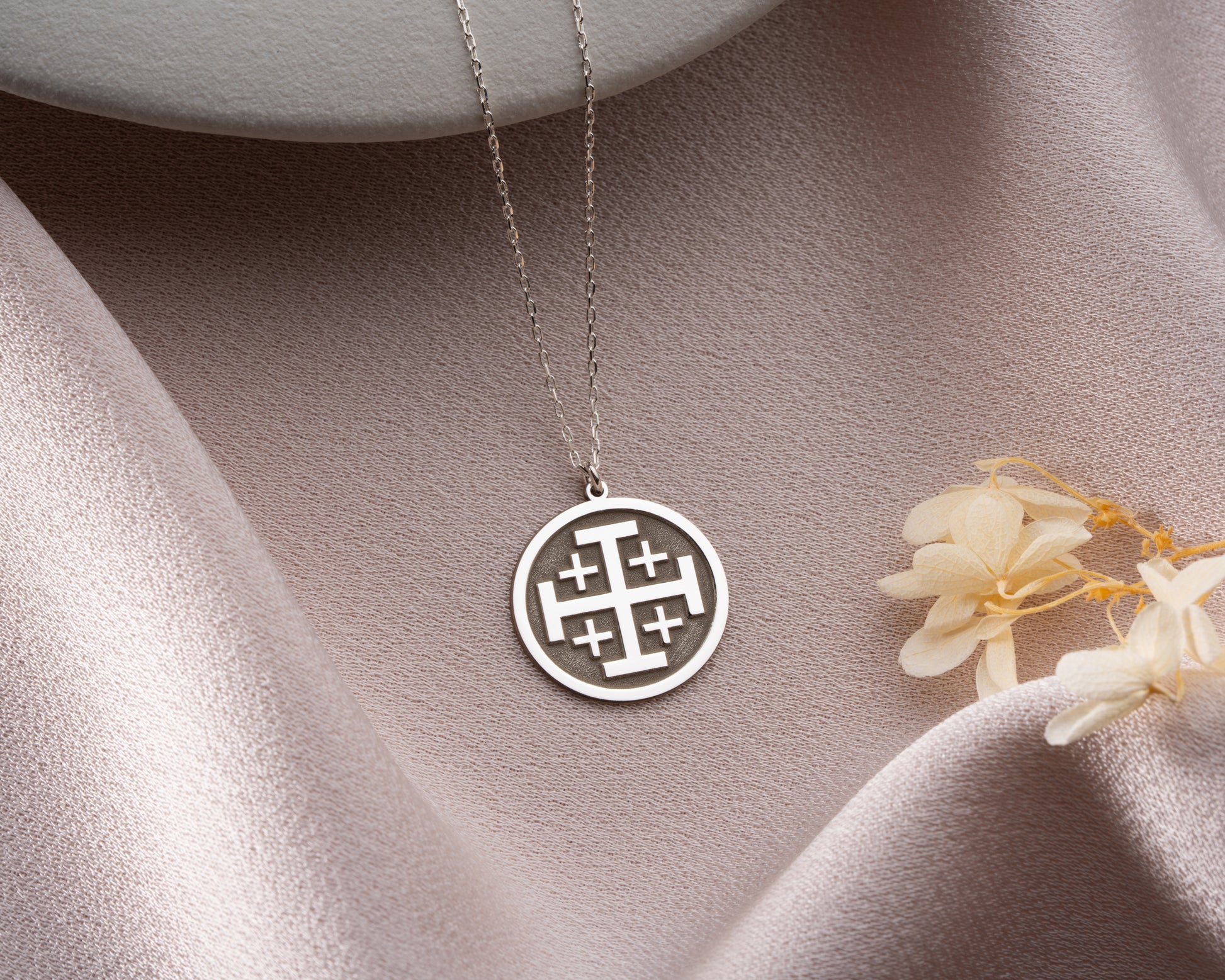 Holy Land Cross Necklace