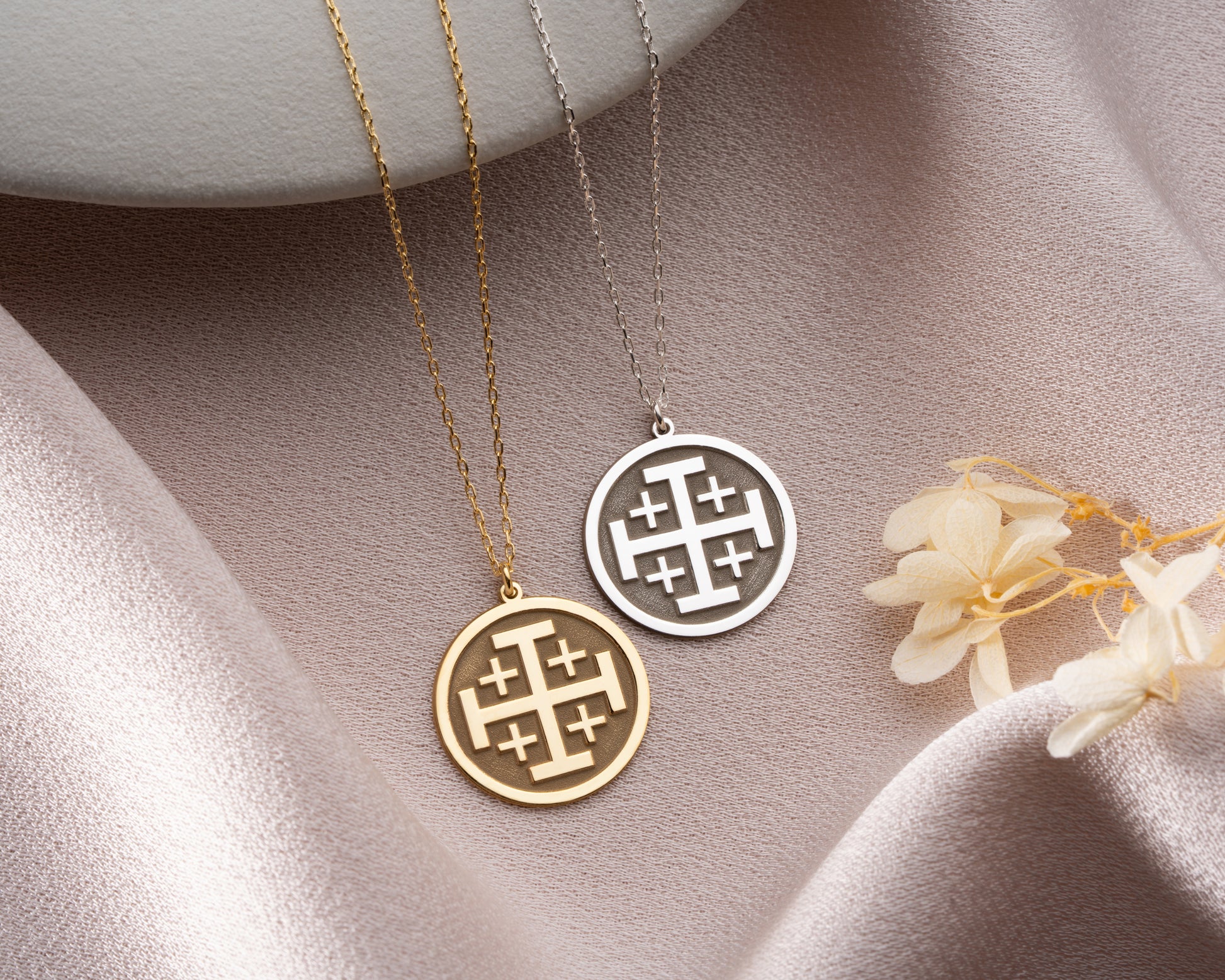 Religious Jerusalem Cross Necklace