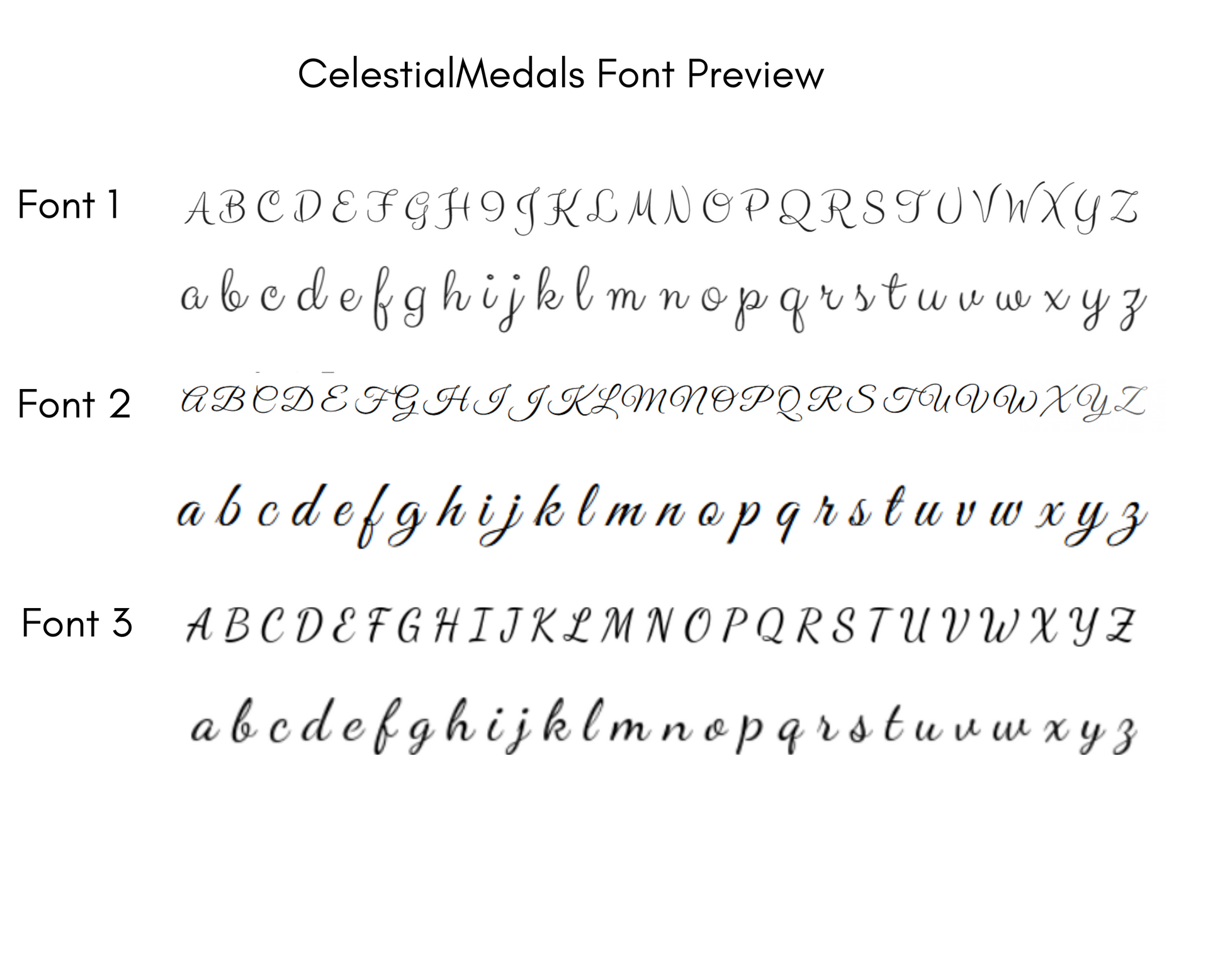 Name Necklace Font