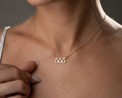 Angel number necklace