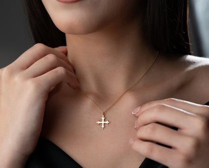 Armenian style cross necklace