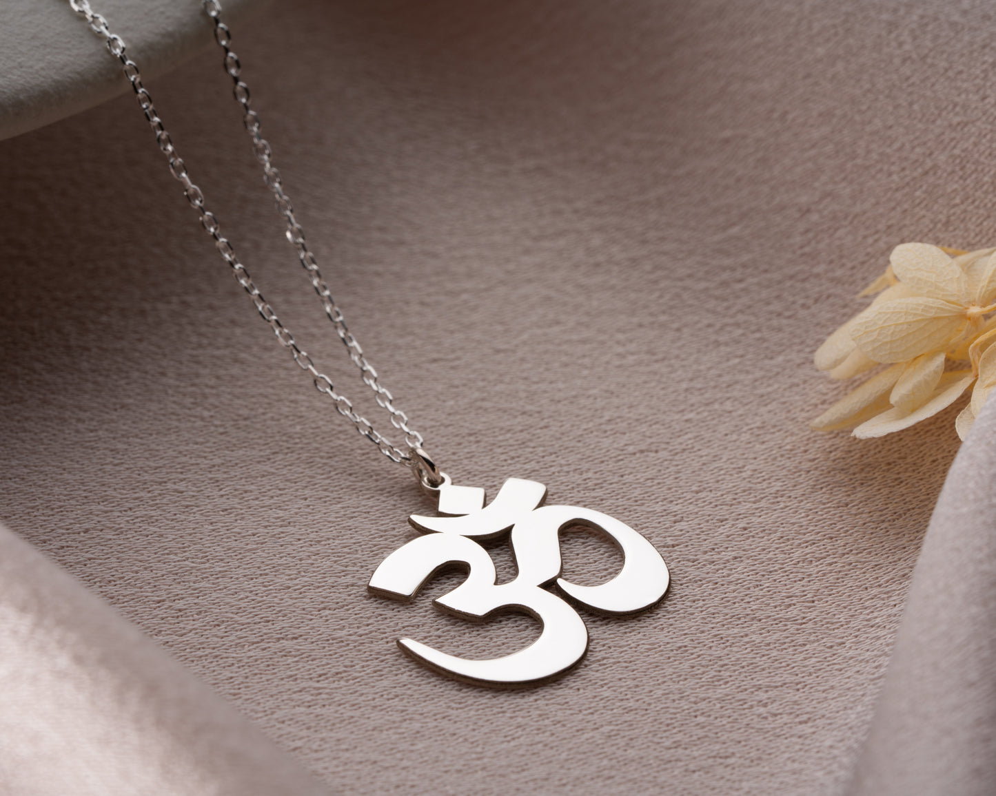 Aum spiritual jewelry detail