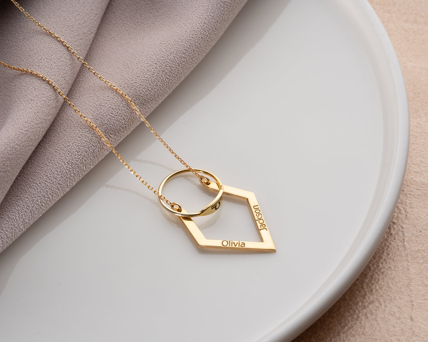 Personalized Ring Holder Necklace