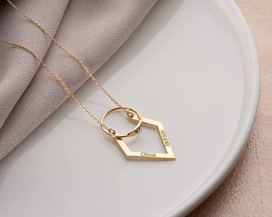 Personalized Ring Holder Necklace