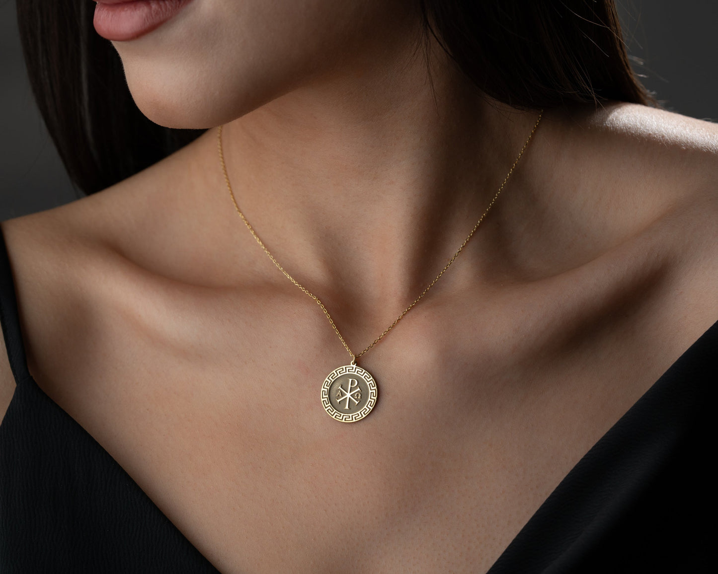 Chi Rho medallion detail