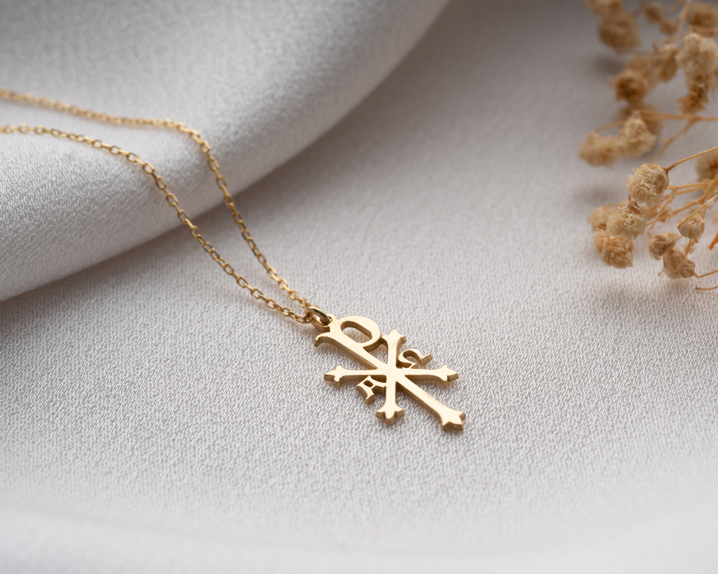 Early Christian Jewelry Chi Rho Pendant