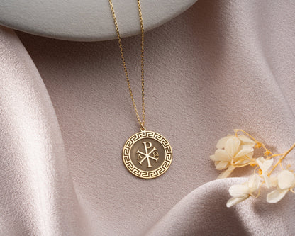 Chi Rho pendant finishes