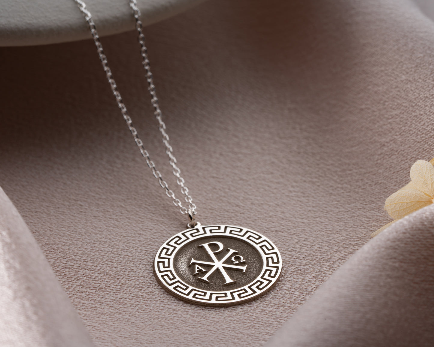 Chi Rho religious medallion