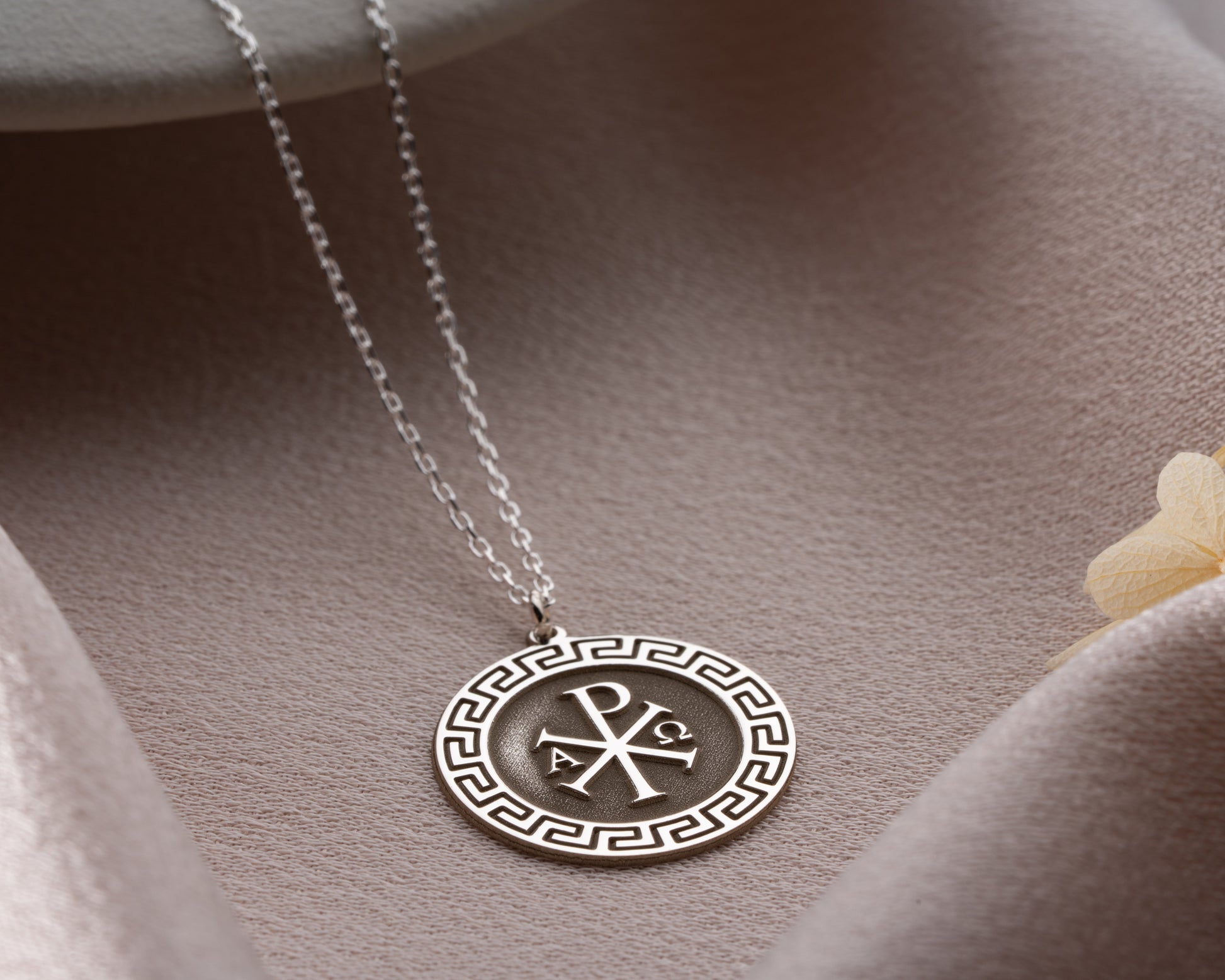 Chi Rho religious medallion