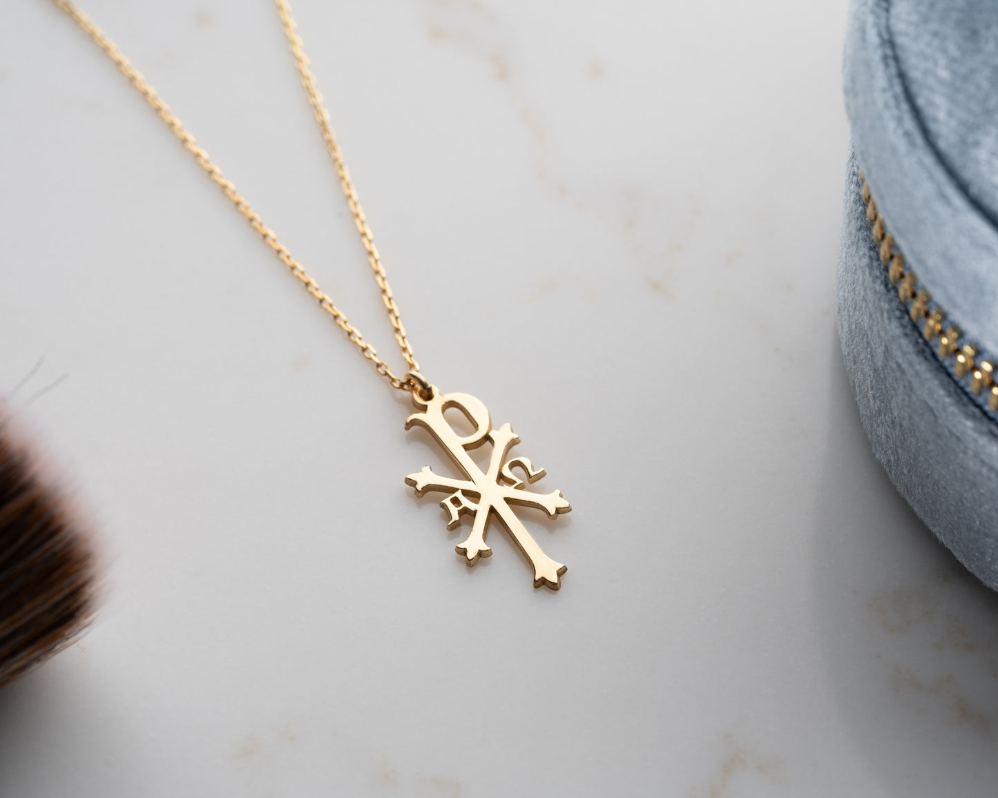 Chi Rho Necklace for Christian Faith