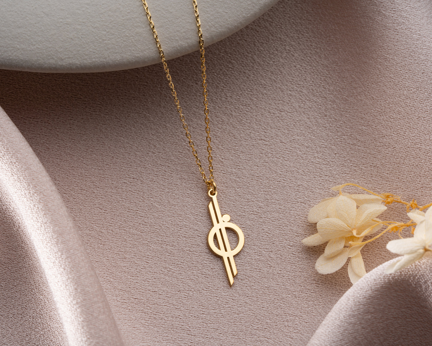 Circle cross pendant finishes