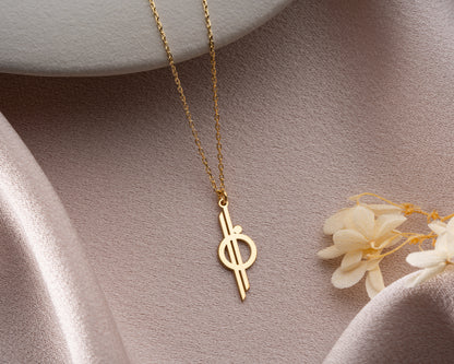 Circle cross pendant finishes