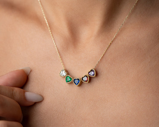 Family Birthstone Necklace