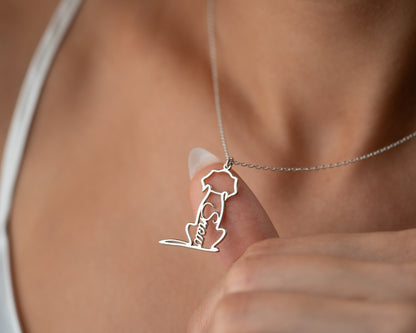 dog name pendant gift