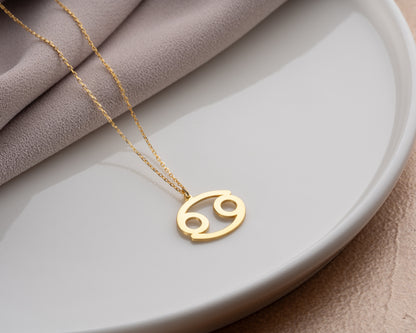 Zodiac sign necklace detail 3