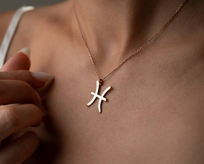 Zodiac sign necklace detail 14