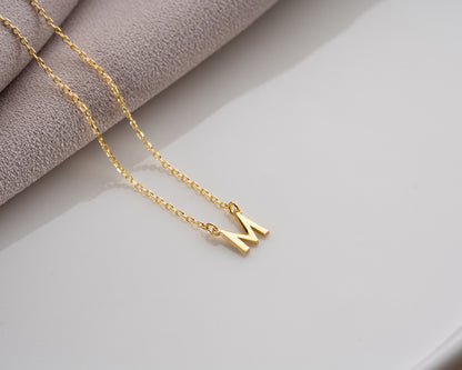 Personalized initial charm necklace detail 10