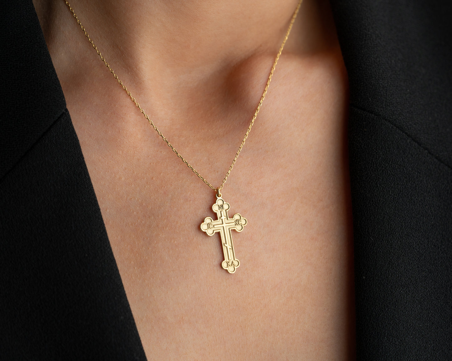 Christian Faith Necklace with IC XC NIKA Inscription