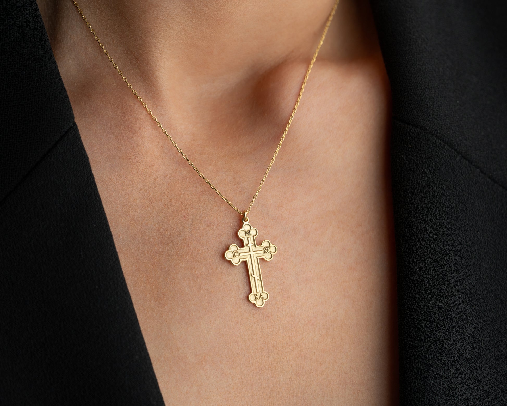 Christian Faith Necklace with IC XC NIKA Inscription