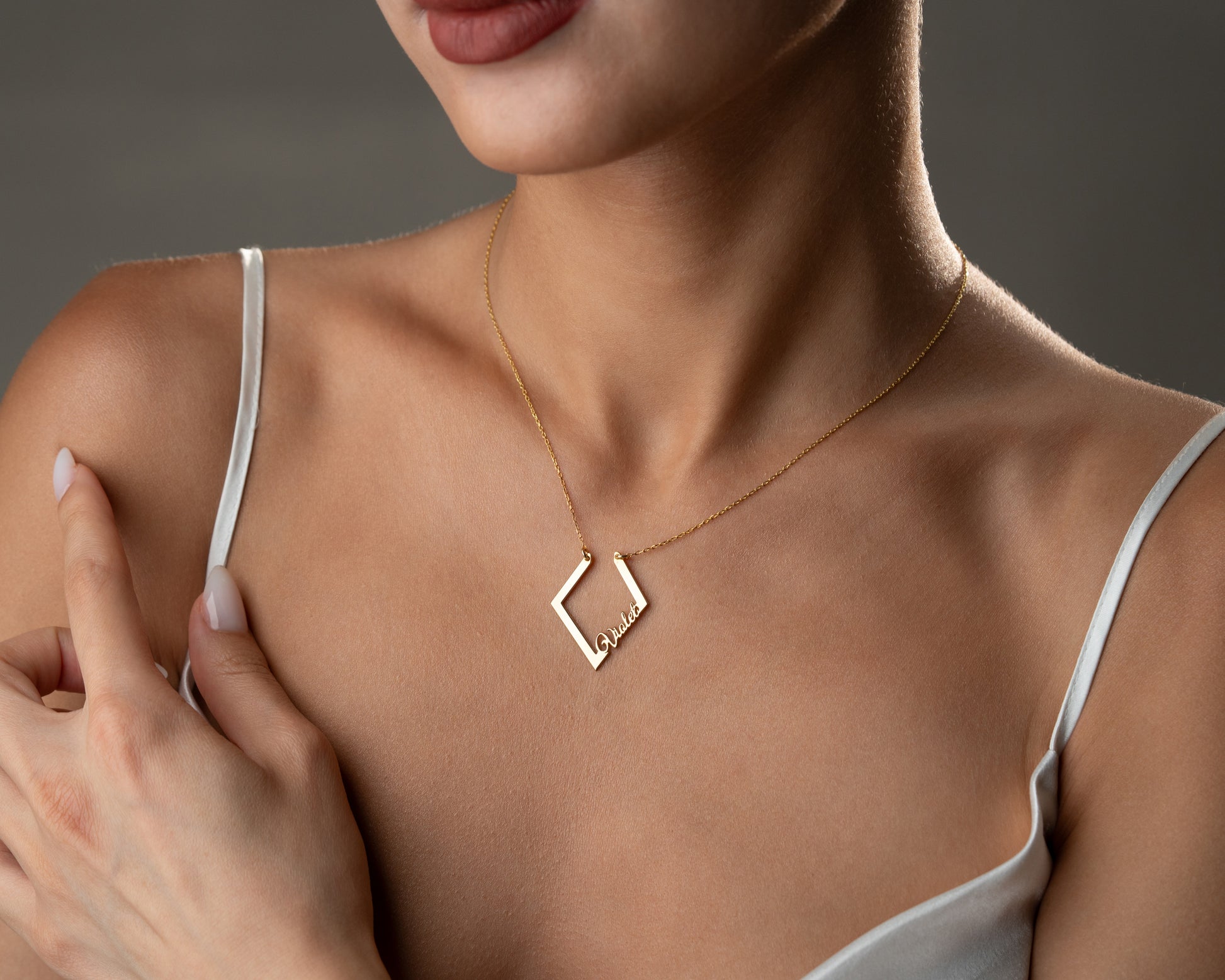 Name Ring Holder Necklace