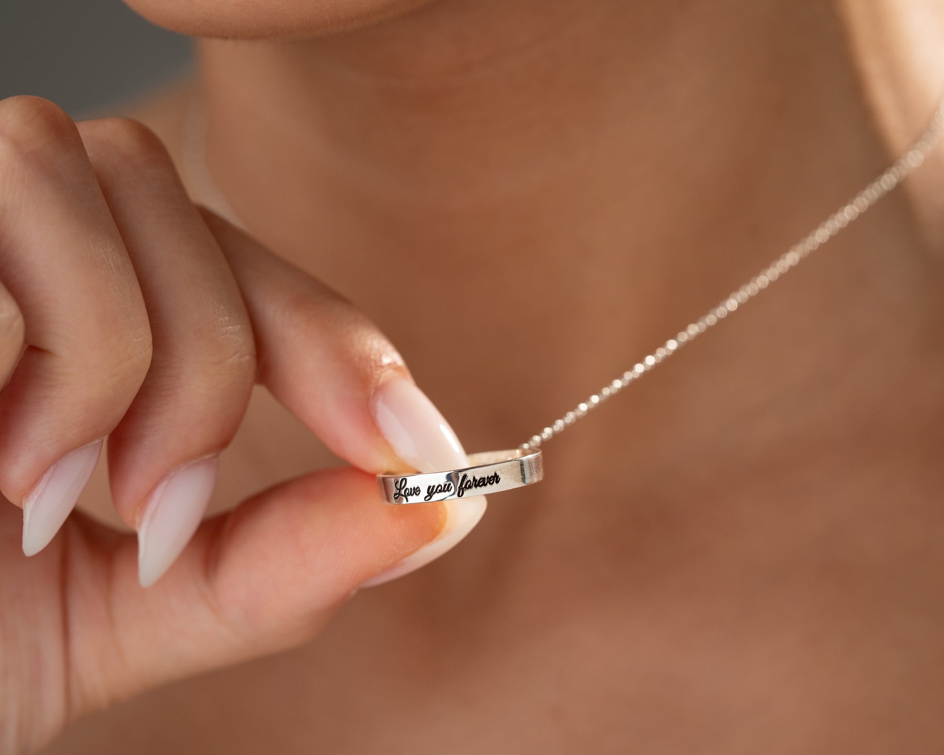 Custom coordinates ring pendant necklace