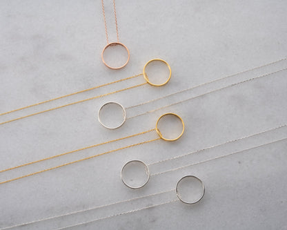Engraved ring necklace product detail