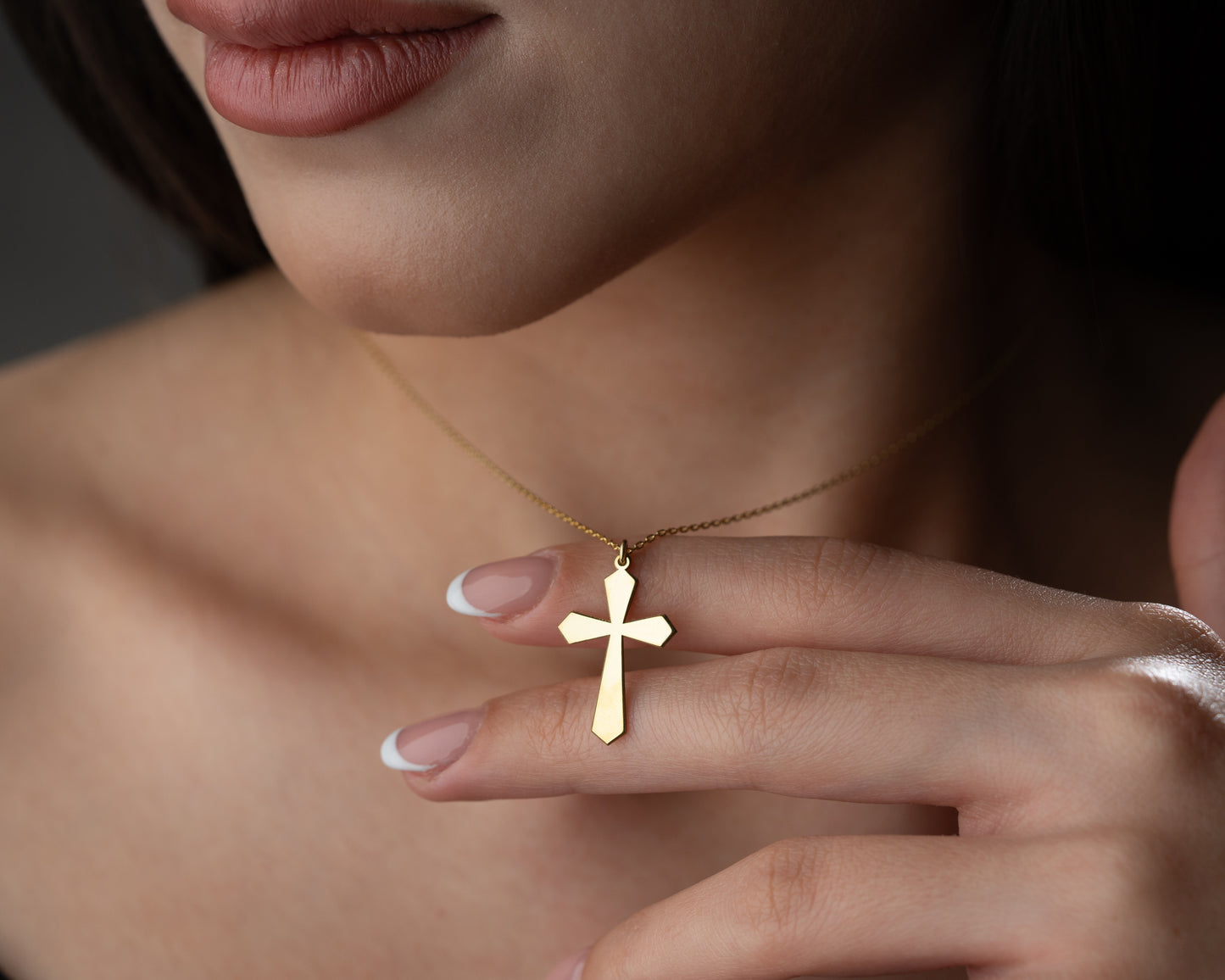 Flared Christian pendant