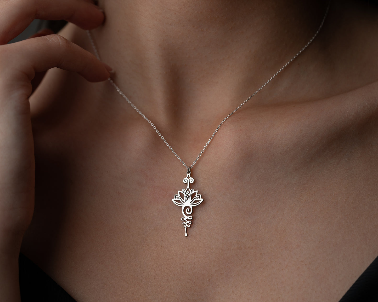 Floral spiritual pendant