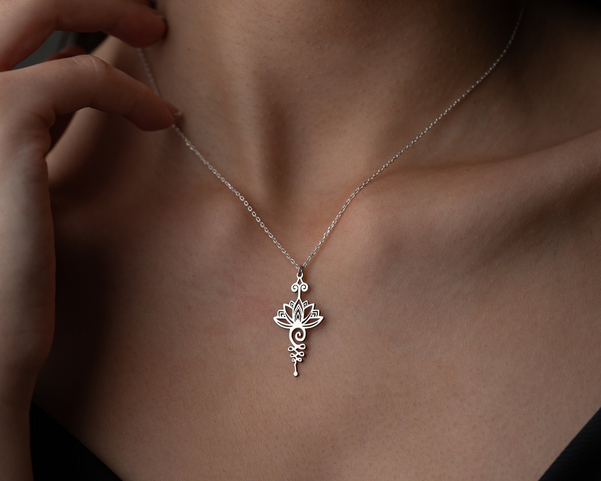 Floral spiritual pendant