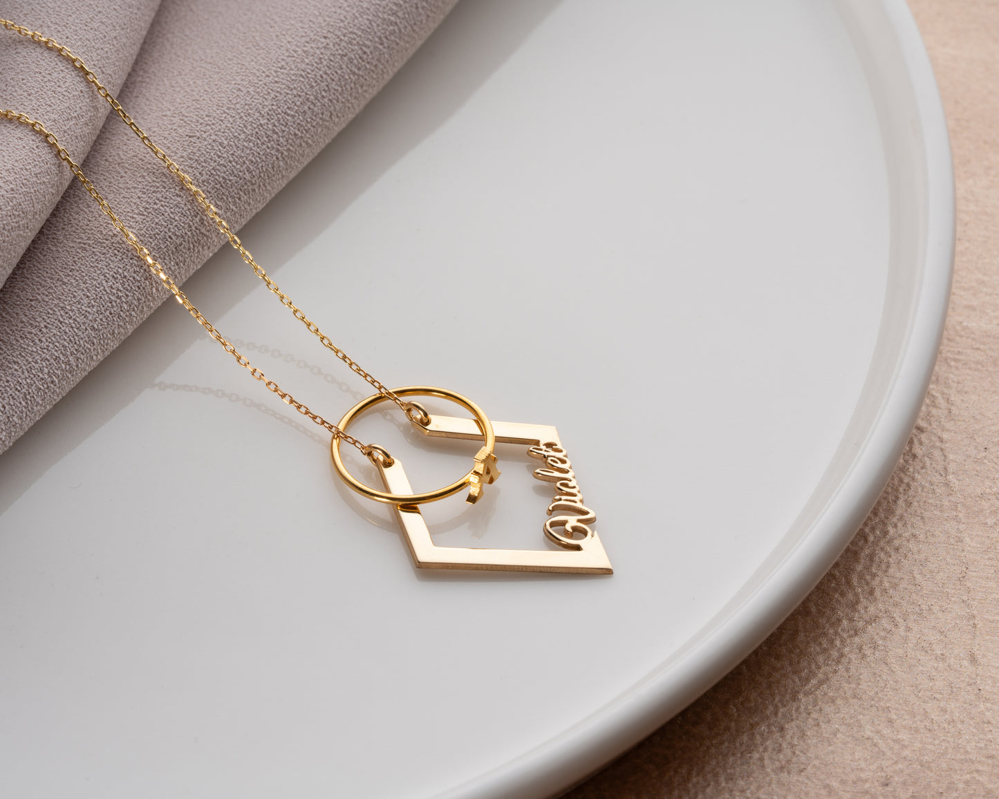 Personalized Couple Ring Necklace