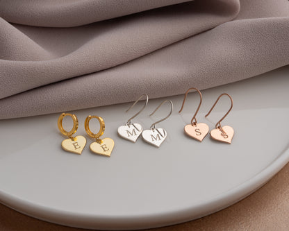 gift for mom initial earrings
