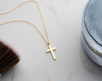Dainty Cross Necklace Christian Jewelry