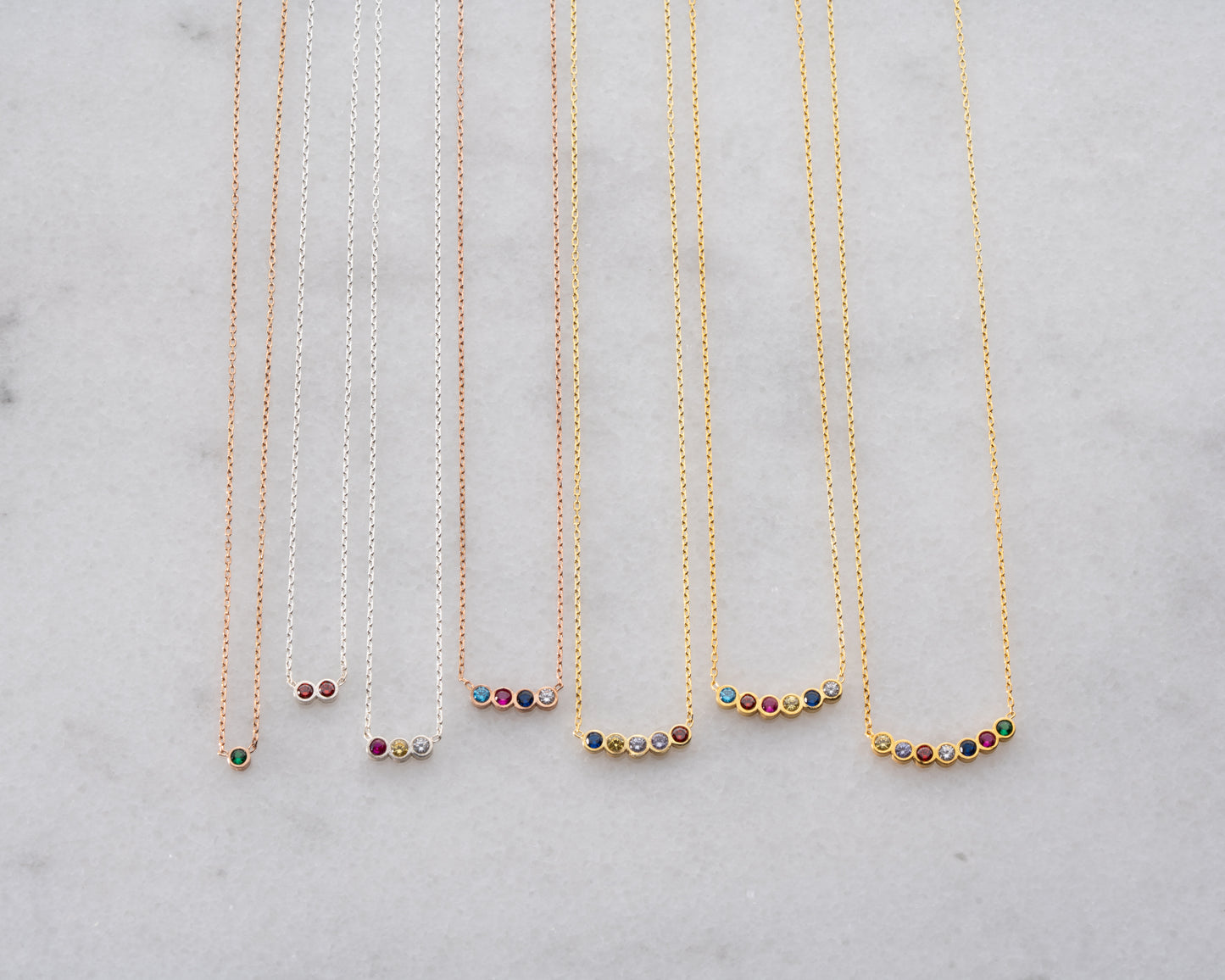 Mom Birthstone Necklace