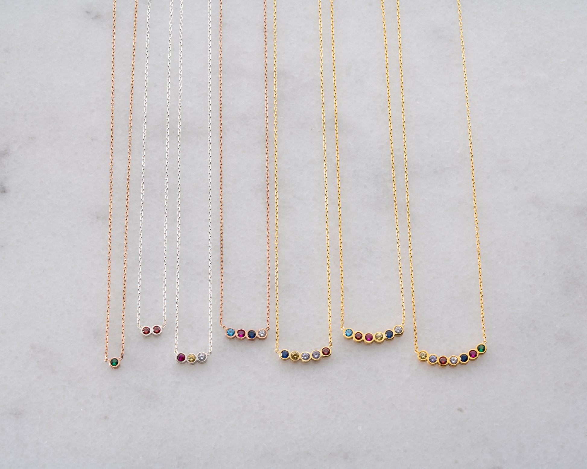 Mom Birthstone Necklace