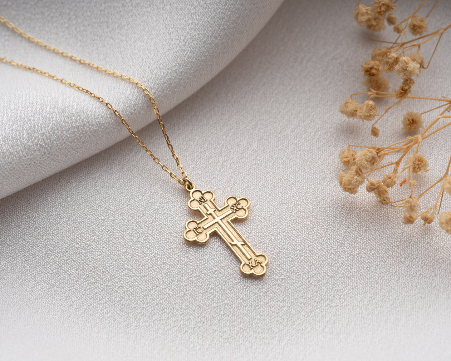 Orthodox Jewelry Cross Necklace for Everyday Wear