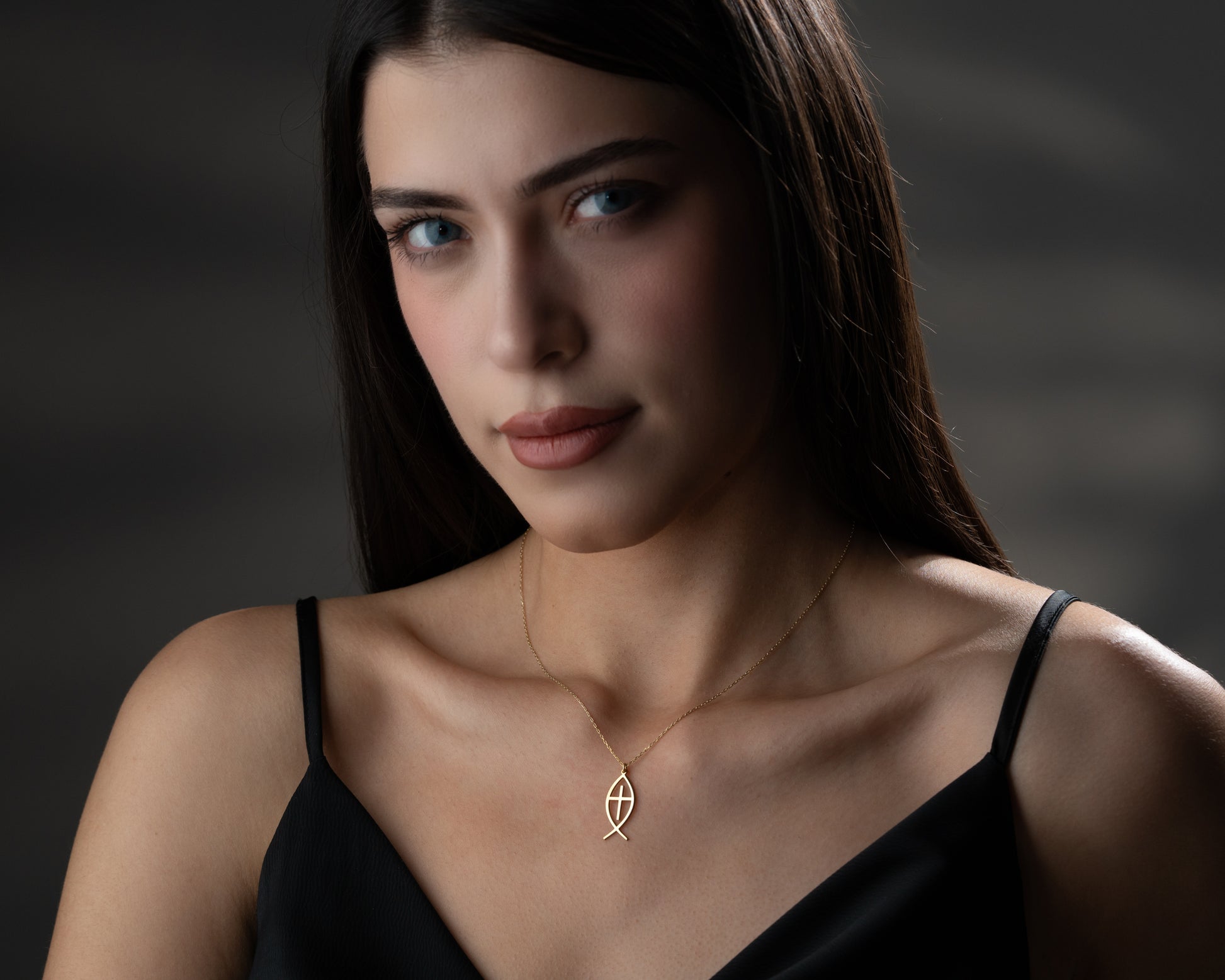 Ichthys cross necklace