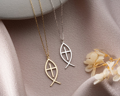 Ichthys pendant detail