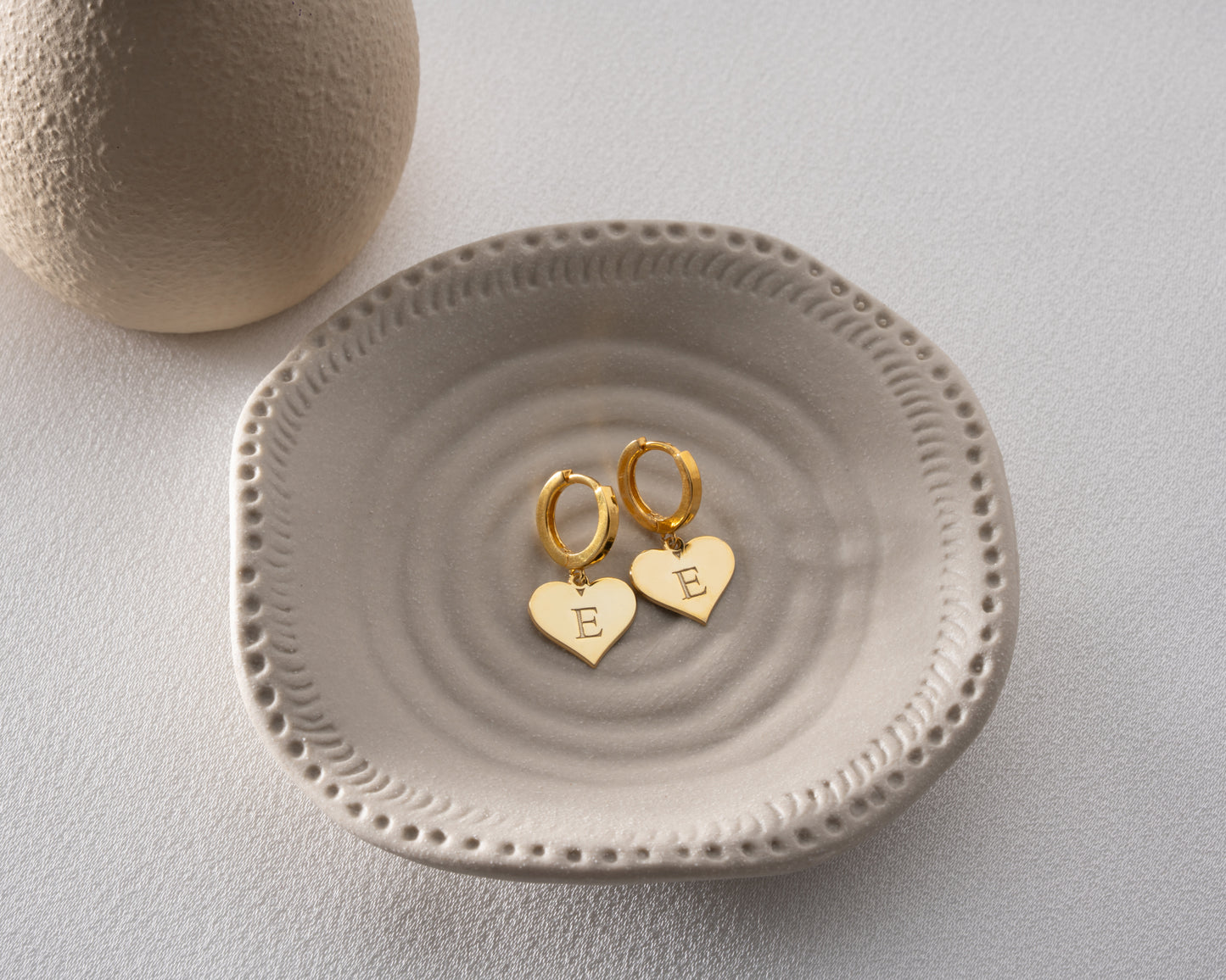 initial earrings gift for her