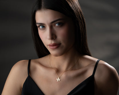 Maltese cross pendant necklace