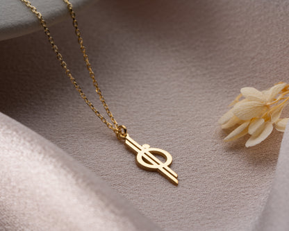 Minimal Christian necklace