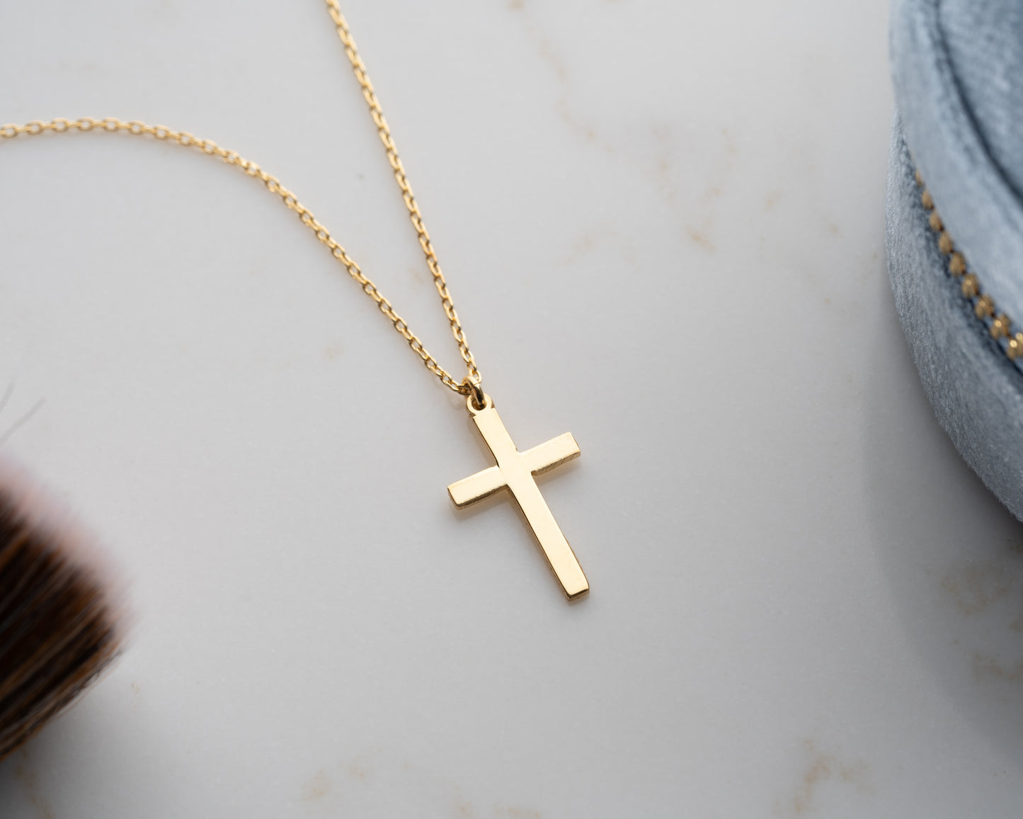 Small Cross Pendant Necklace