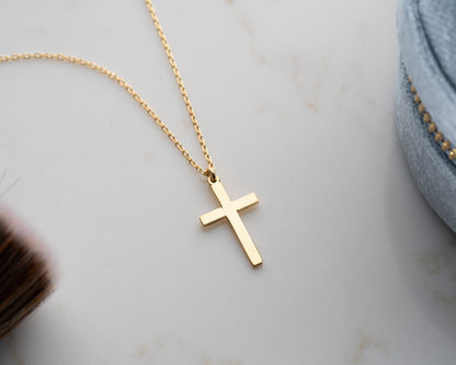 Small Cross Pendant Necklace