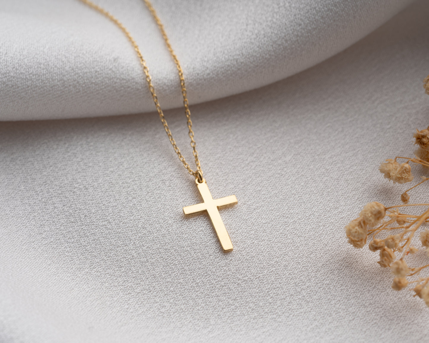 Cross Necklace for Baptism Gift
