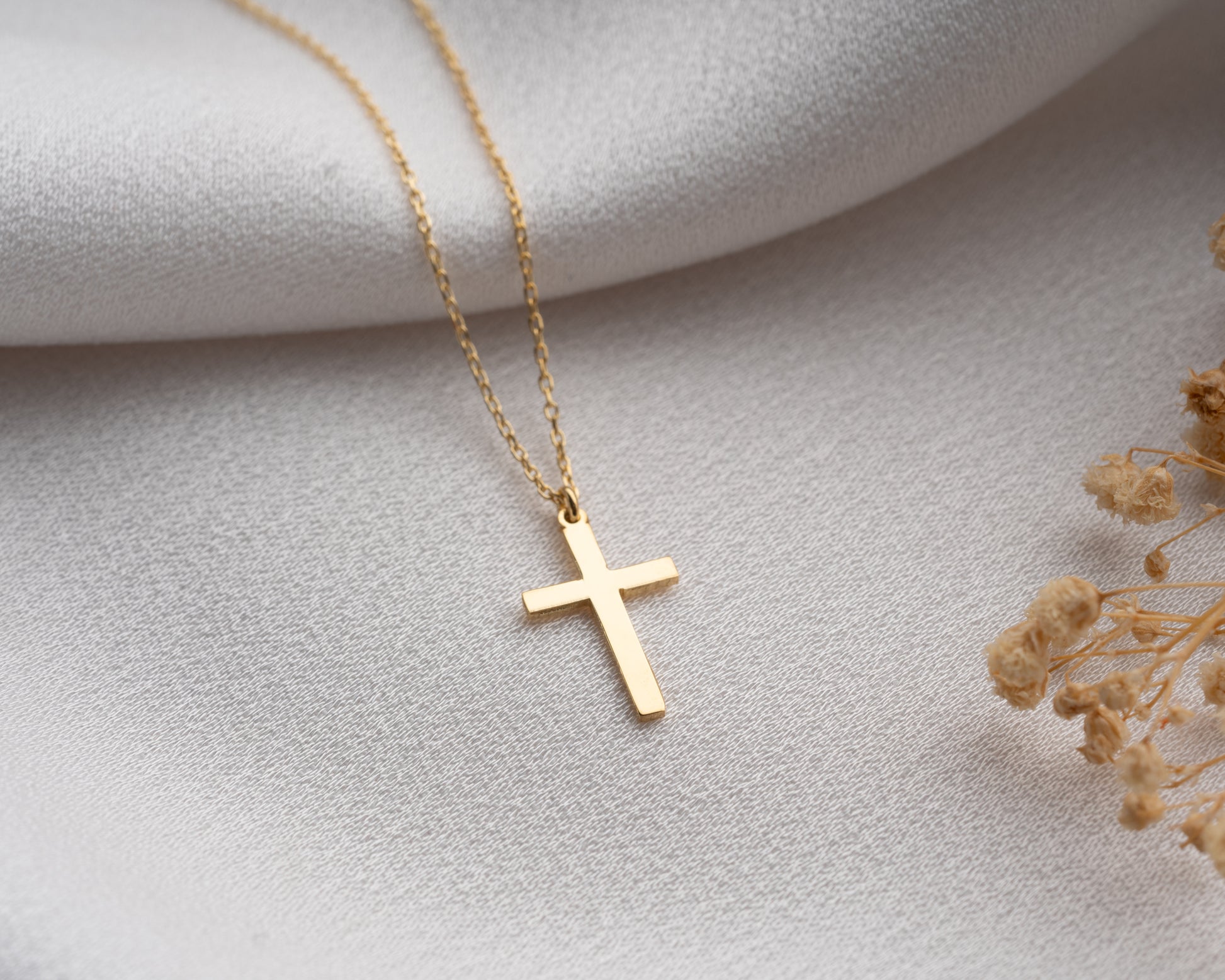 Cross Necklace for Baptism Gift