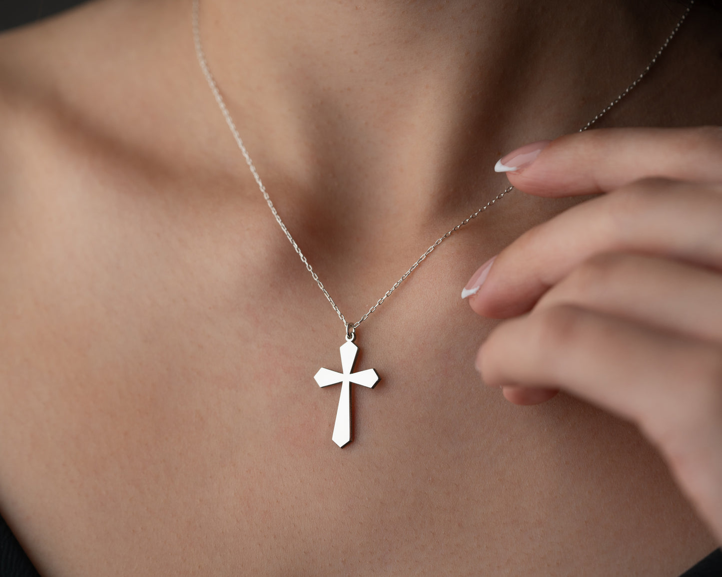 Modern faith cross jewelry